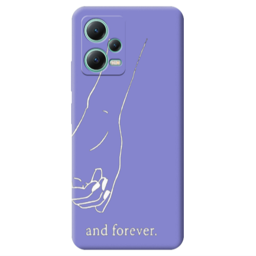 Xiaomi Redmi Note 12 Pro 5G And forewer Purple Colored Silicone TPU Θήκη