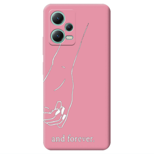 Xiaomi Redmi Note 12 Pro 5G And forewer Pink Colored Silicone TPU Θήκη