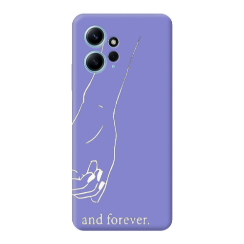 Xiaomi Redmi Note 12 4G And forewer Purple Colored Silicone TPU Θήκη