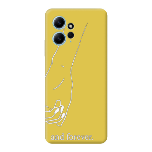 Xiaomi Redmi Note 12 4G And forewer Yellow Colored Silicone TPU Θήκη