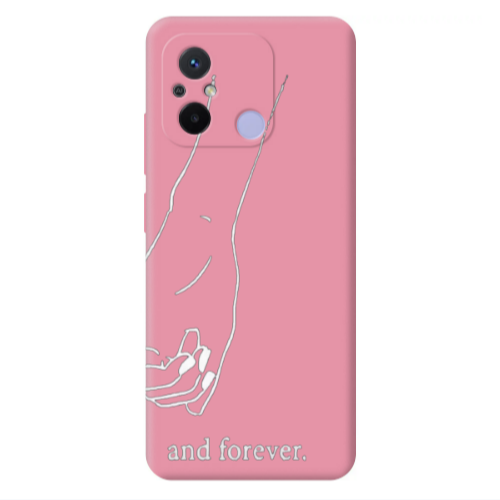 Xiaomi Redmi 12C And forewer Pink Colored Silicone TPU Θήκη