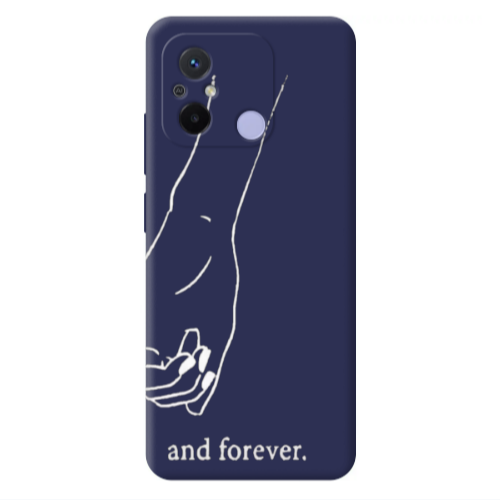 Xiaomi Redmi 12C And forewer Dark blue Colored Silicone TPU Θήκη