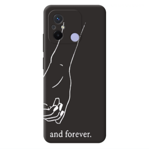 Xiaomi Redmi 12C And forewer Black Colored Silicone TPU Θήκη