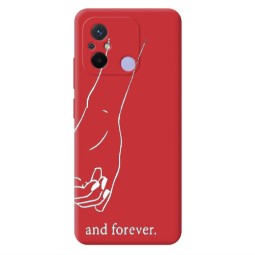 Xiaomi Redmi 12C And forewer Red Colored Silicone TPU Θήκη