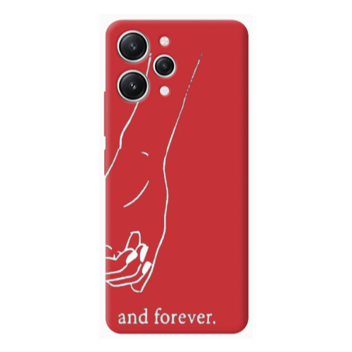 Xiaomi Redmi 12 And forewer Red Colored Silicone TPU Θήκη