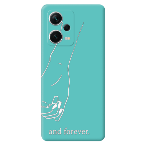 Xiaomi Poco X5 And forewer Turquoise Colored Silicone TPU Θήκη