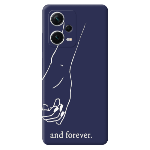 Xiaomi Poco X5 And forewer Dark blue Colored Silicone TPU Θήκη