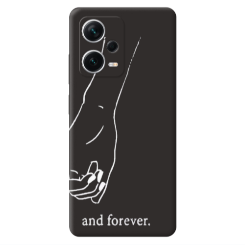Xiaomi Poco X5 And forewer Black Colored Silicone TPU Θήκη