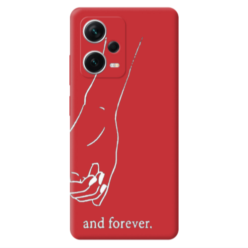 Xiaomi Poco X5 And forewer Red Colored Silicone TPU Θήκη