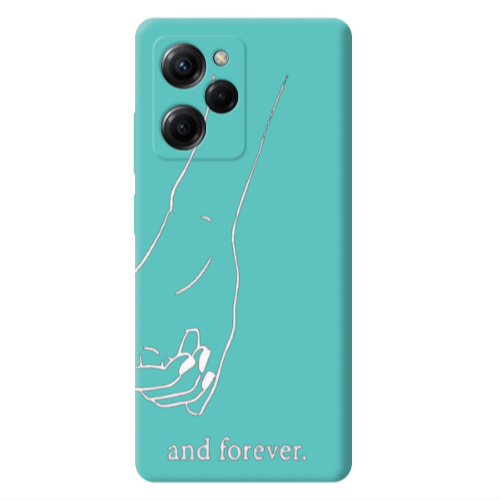 Xiaomi Poco X5 Pro And forewer Turquoise Colored Silicone TPU Θήκη