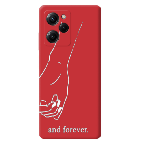 Xiaomi Poco X5 Pro And forewer Red Colored Silicone TPU Θήκη