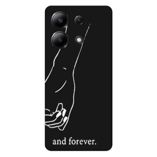 Xiaomi Redmi Note 13 4G And forewer Black Colored Silicone TPU Θήκη