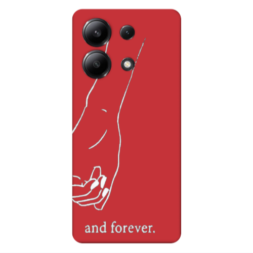 Xiaomi Redmi Note 13 4G And forewer Red Colored Silicone TPU Θήκη