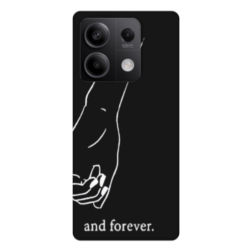 Xiaomi Redmi Note 13Pro 5G And forewer Black Colored Silicone TPU Θήκη