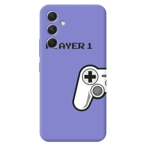Samsung A56 Player 1 Purple Colored Silicone TPU Θήκη