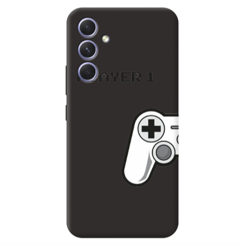 Samsung A56 Player 1 Black Colored Silicone TPU Θήκη