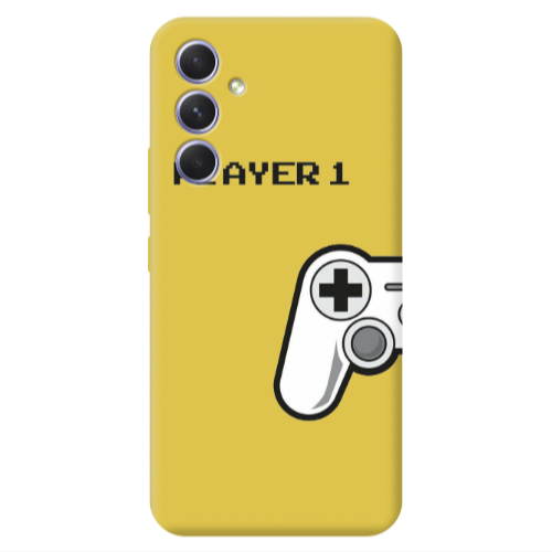 Samsung A56 Player 1 Yellow Colored Silicone TPU Θήκη