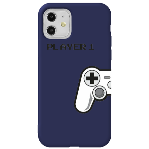 Apple iPhone 11  Player 1 Dark blue Colored Silicone TPU Θήκη
