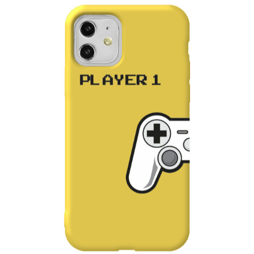 Apple iPhone 11  Player 1 Yellow Colored Silicone TPU Θήκη