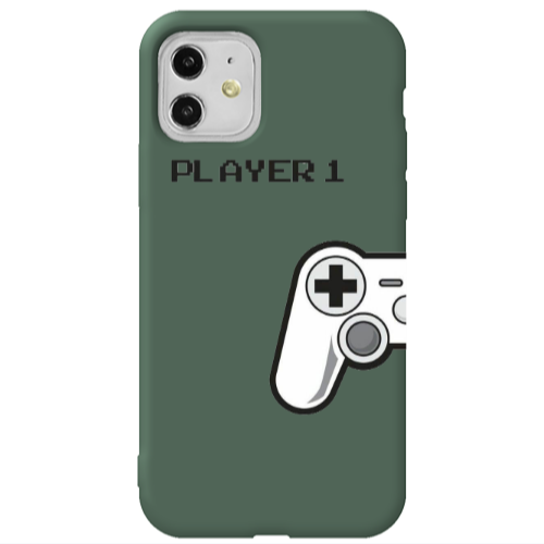 Apple iPhone 11  Player 1 Dark Green Colored Silicone TPU Θήκη