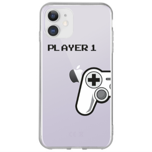 Apple iPhone 12 Player 1 Transparent Silicone TPU Θήκη