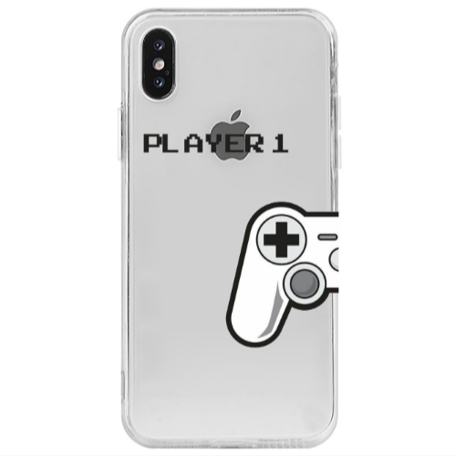 Apple iPhone X Player 1 Transparent Silicone TPU Θήκη