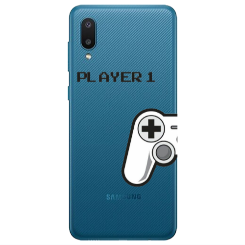 Samsung A02 Player 1 Transparent Silicone TPU Θήκη