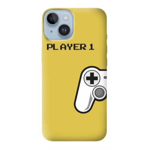 Apple iPhone 14 Plus Player 1 Yellow Colored Silicone TPU Θήκη