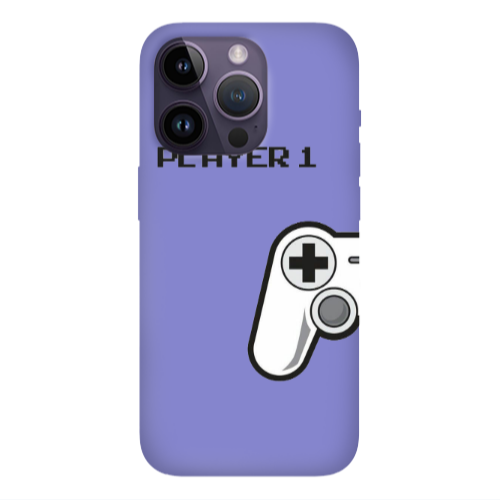 Apple iPhone 14 Pro  Player 1 Purple Colored Silicone TPU Θήκη