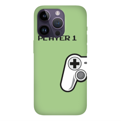 Apple iPhone 14 Pro Max Player 1 Light Green Colored Silicone TPU Θήκη