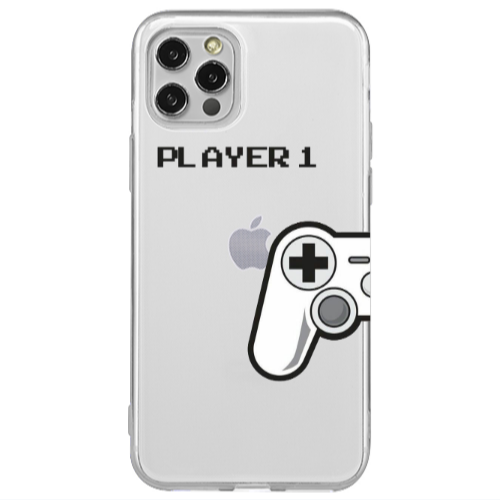 Apple iPhone 12 Pro Player 1 Transparent Silicone TPU Θήκη