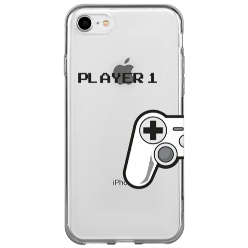 Apple iPhone 7 Player 1 Transparent Silicone TPU Θήκη