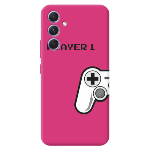 Samsung A54 Player 1 Fuchsia Colored Silicone TPU Θήκη