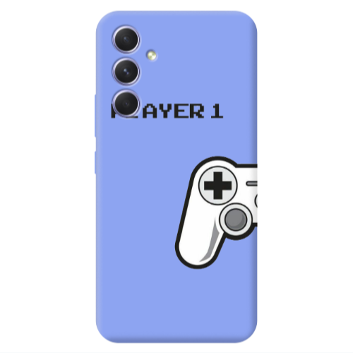 Samsung A54 Player 1 Light Purple Colored Silicone TPU Θήκη