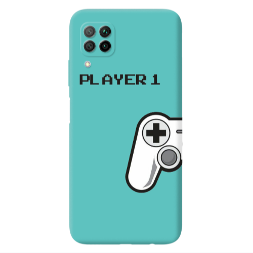 Huawei P40 Lite Player 1 Turquoise Colored Silicone TPU Θήκη