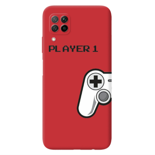 Huawei P40 Lite Player 1 Red Colored Silicone TPU Θήκη