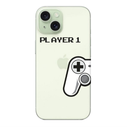 Apple iPhone 15 Player 1 Transparent Silicone TPU Θήκη