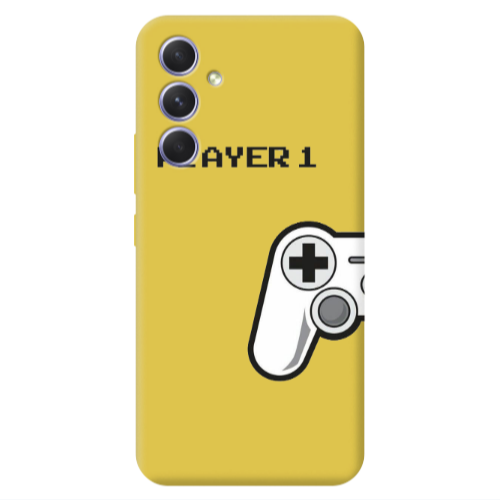 Samsung A35 Player 1 Yellow Colored Silicone TPU Θήκη