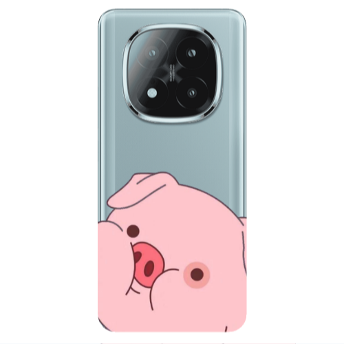 Xiaomi Redmi Note 14 Pro + 5g Piggy 2 Transparent Silicone TPU Θήκη