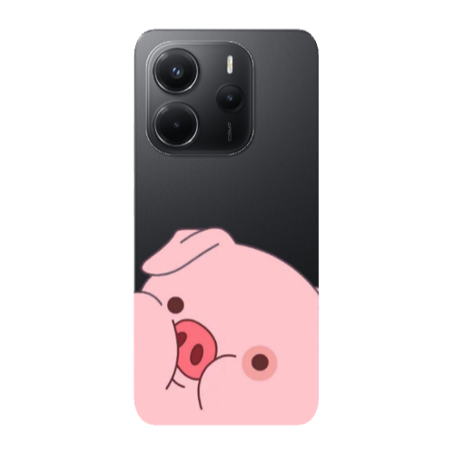 Xiaomi Redmi Note 14 Piggy 2 Transparent Silicone TPU Θήκη