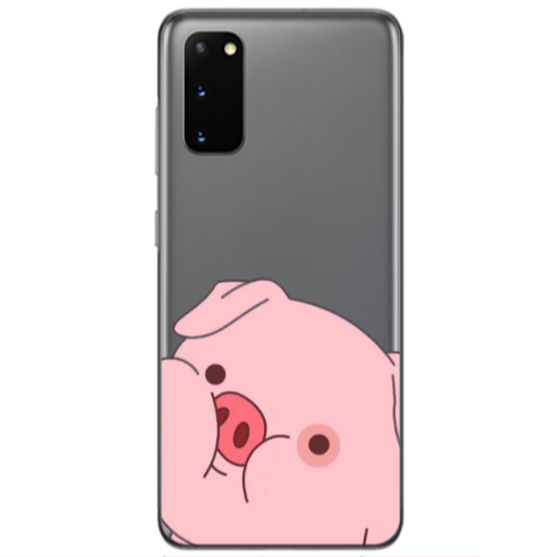 Samsung S20 Piggy 2 Transparent Silicone TPU Θήκη