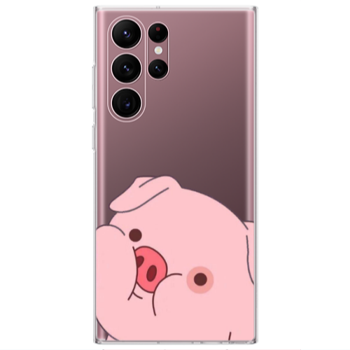 Samsung S22 Ultra Piggy 2 Transparent Silicone TPU Θήκη