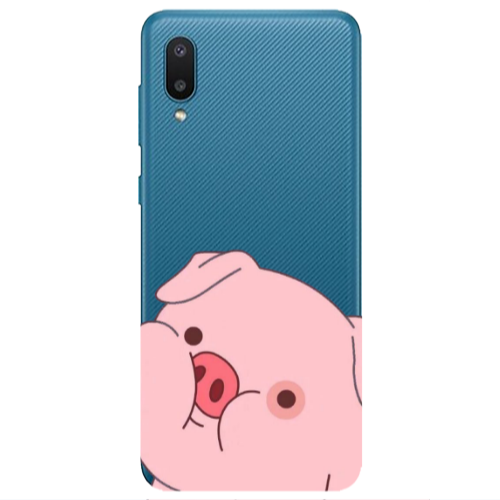 Samsung A02 Piggy 2 Transparent Silicone TPU Θήκη
