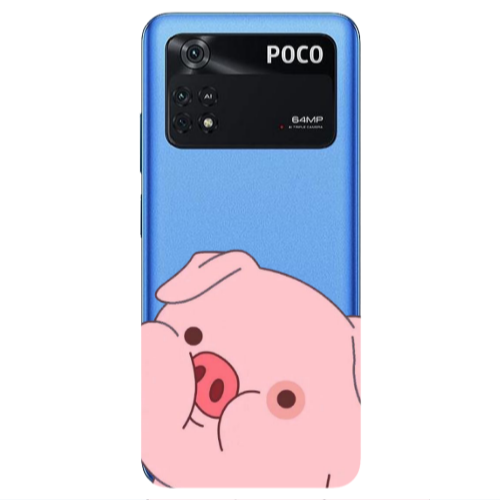 Xiaomi Poco M4 Pro 4G Piggy 2 Transparent Silicone TPU Θήκη