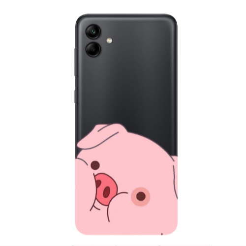 Samsung A04 Piggy 2 Transparent Silicone TPU Θήκη