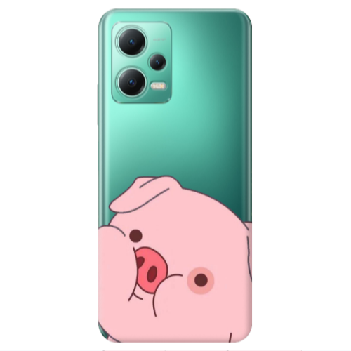 Xiaomi Redmi Note 12 Pro 5G Piggy 2 Transparent Silicone TPU Θήκη
