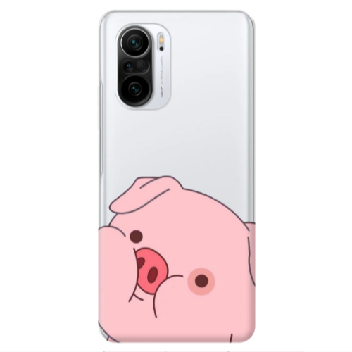 Xiaomi Poco F3 Piggy 2 Transparent Silicone TPU Θήκη