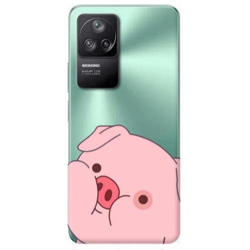 Xiaomi Poco F4 Piggy 2 Transparent Silicone TPU Θήκη