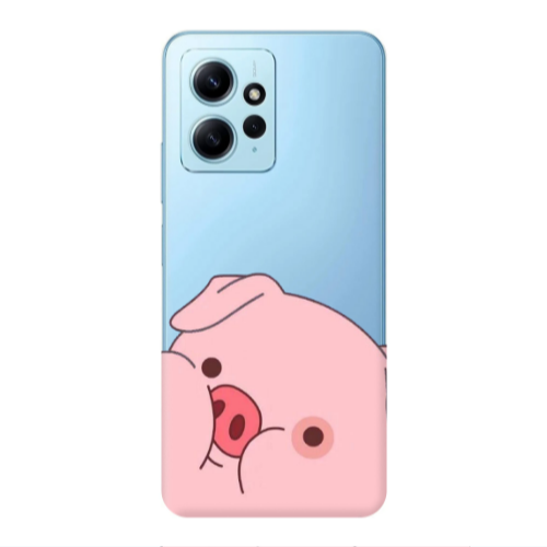 Xiaomi Redmi Note 12 4G Piggy 2 Transparent Silicone TPU Θήκη