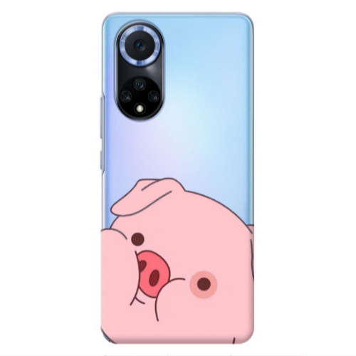 Huawei Nova 9 Piggy 2 Transparent Silicone TPU Θήκη